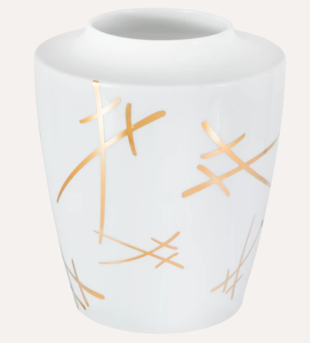 Meissen Vase, Shape "MEISSEN Cosmopolitan", "Swords", H 21 cm