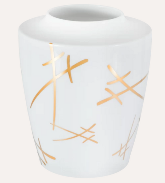 Meissen Vase, Shape "MEISSEN Cosmopolitan", "Swords", H 21 cm